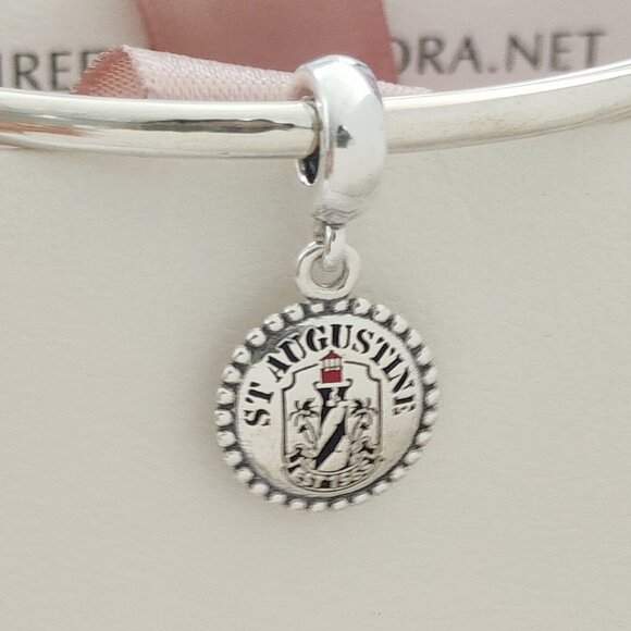 Pandora St. Augustine Florida Lighthouse Exclusive Charm Travel Pendant with box - Picture 4 of 6